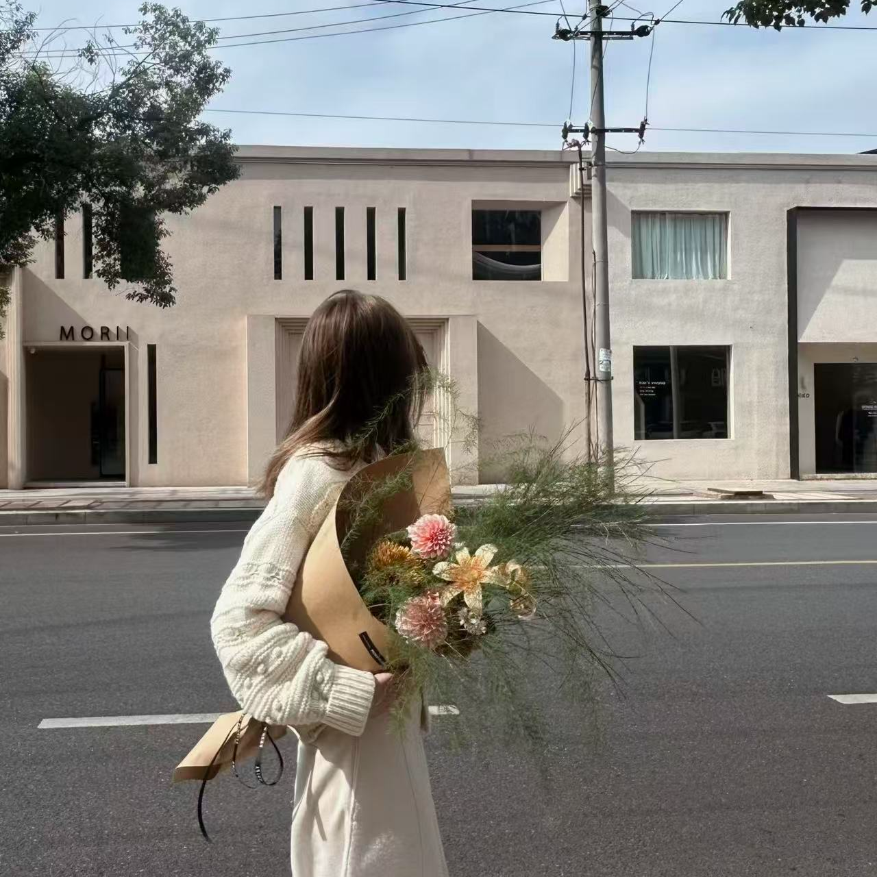 温柔风小众不规则设计感长袖套装