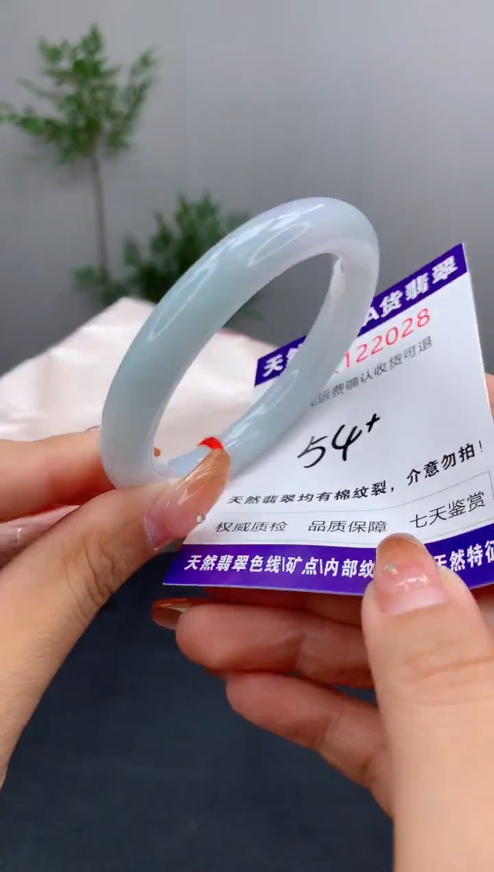 未镶嵌手镯翡翠有纹，完美者勿拍