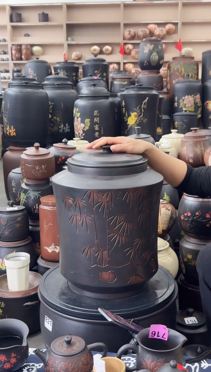 罐瑕疵茶缸高44cm竹子  270