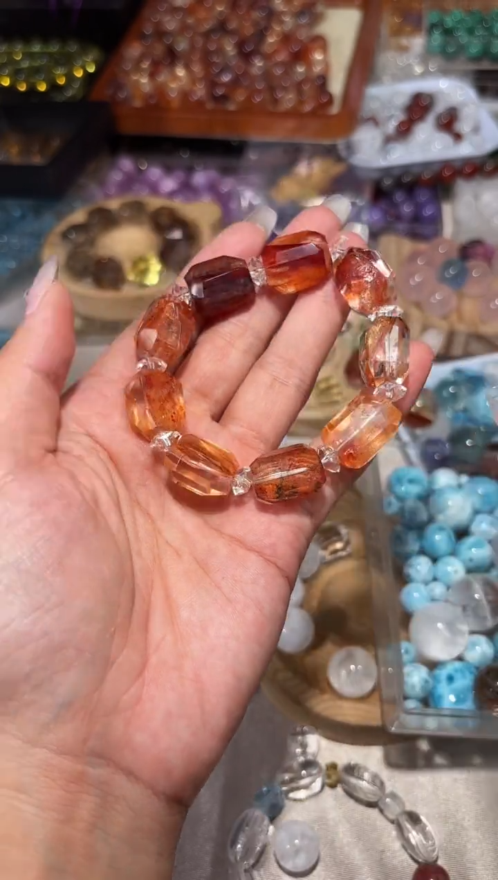 水晶手链未镶嵌-****兔G46胶花随行手串拍7