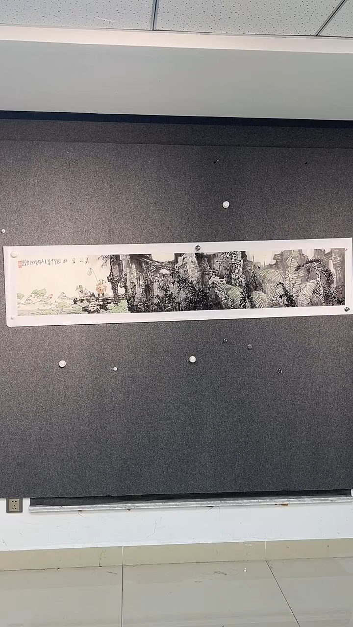 国画沈秋根老师六尺三开