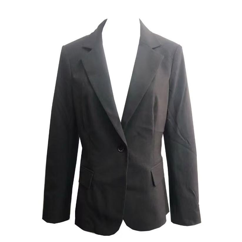 【粉丝专属】气质通勤上衣女2025春季简约干练直身西装外套M431911