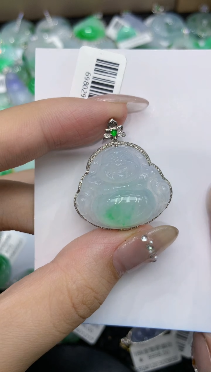 【闪购商品】翡翠颈饰18K金镶嵌222222222
