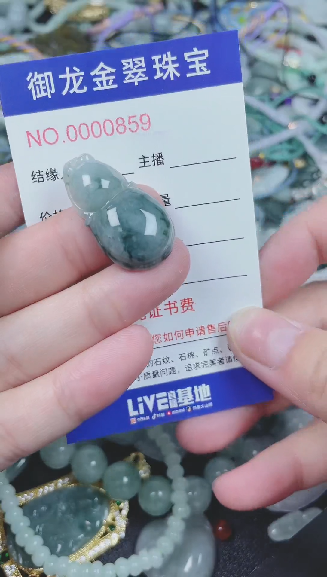 翡翠未镶嵌颈饰138