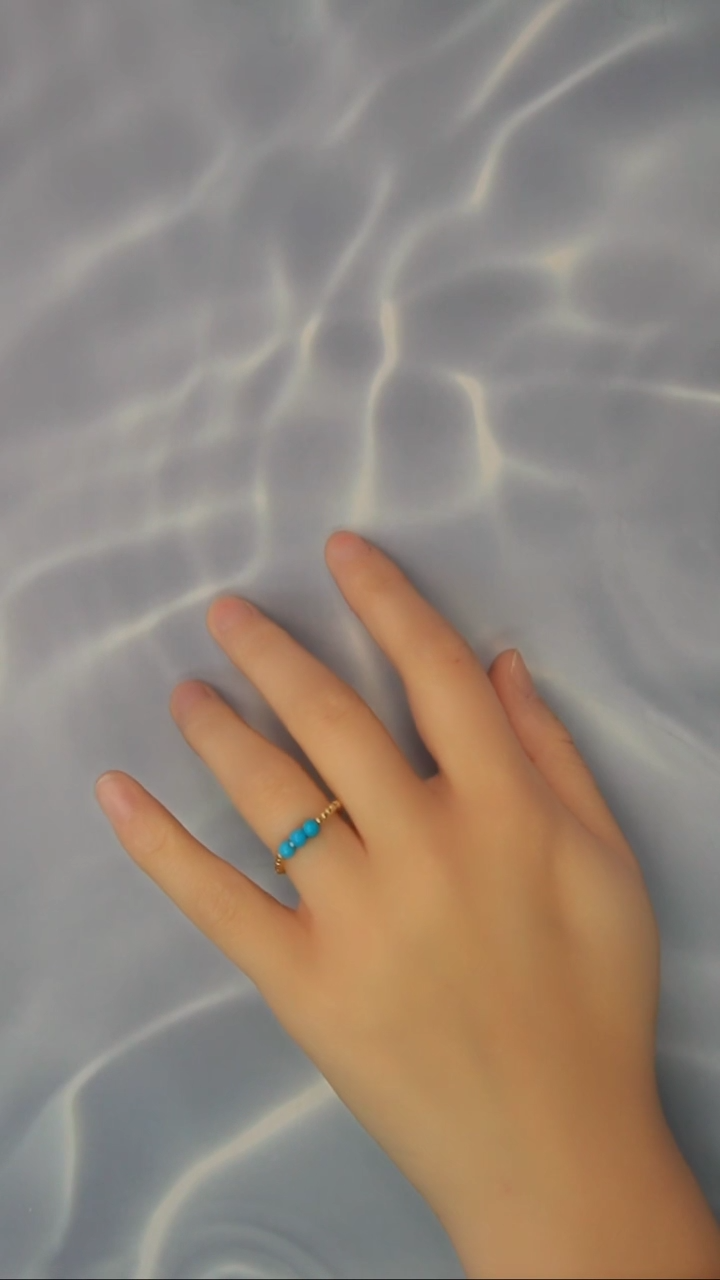 【闪购商品】绿松石戒指18K金镶嵌发货一件