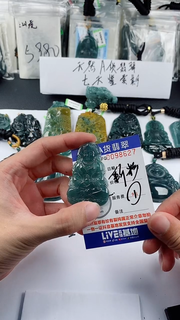 【闪购商品】翡翠颈饰未镶嵌多样性一件随机发货 观音99