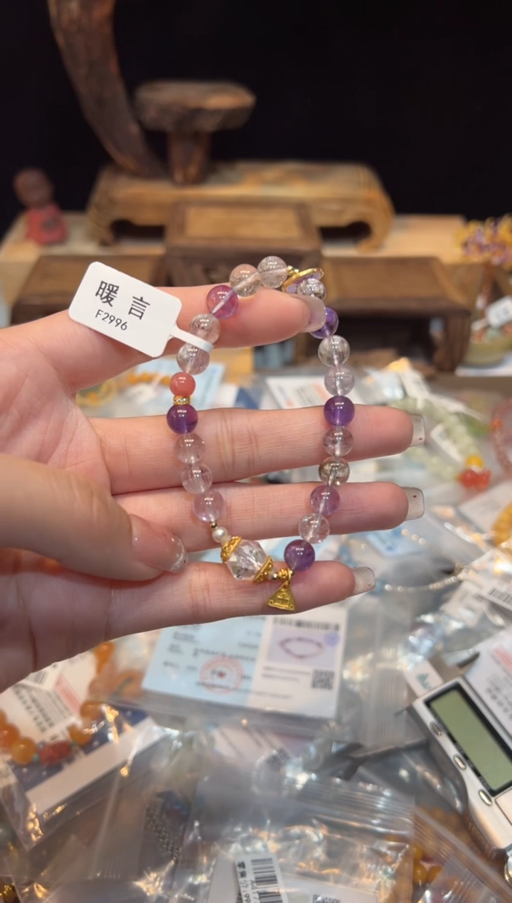 【闪购商品】水晶手链未镶嵌手饰@@F2996