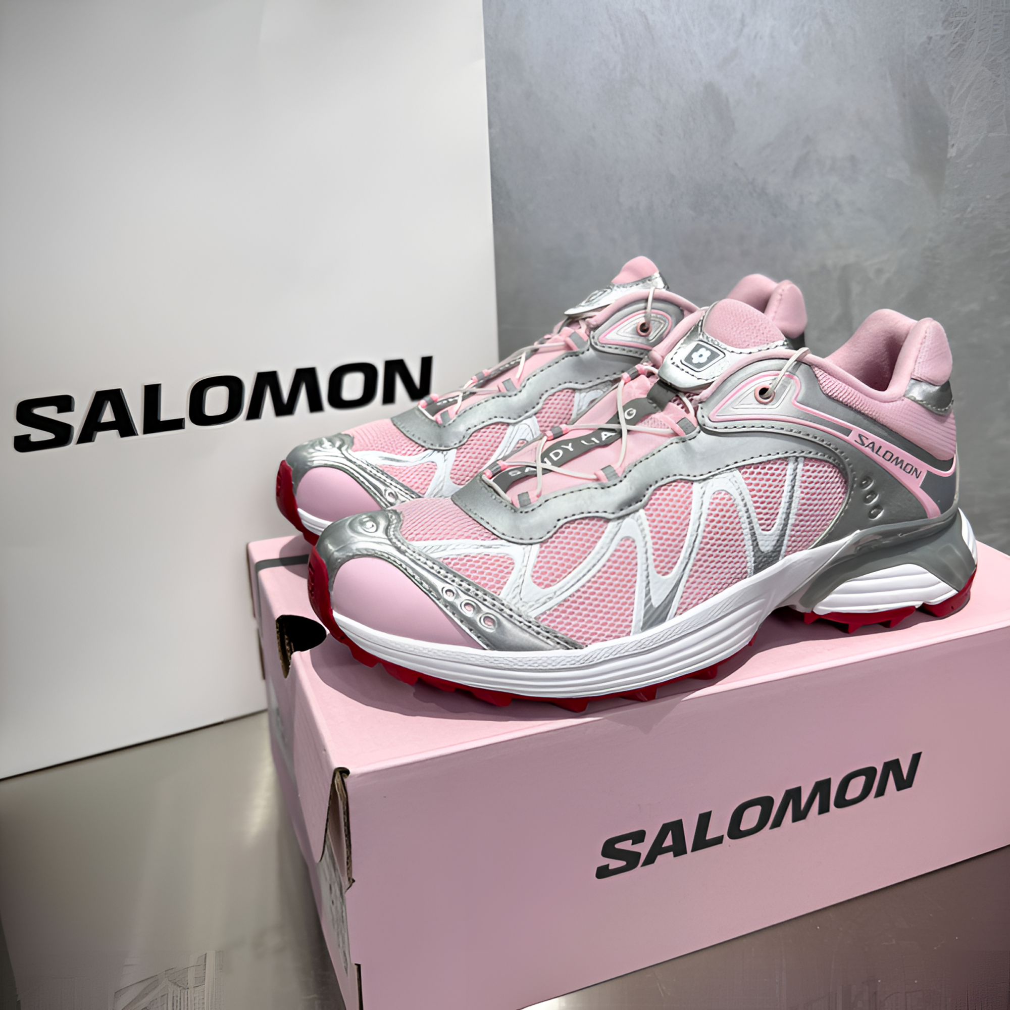 Sandy Liang×SALOMON萨洛蒙XT-WHISPER粉色孙千同款户外鞋 478463