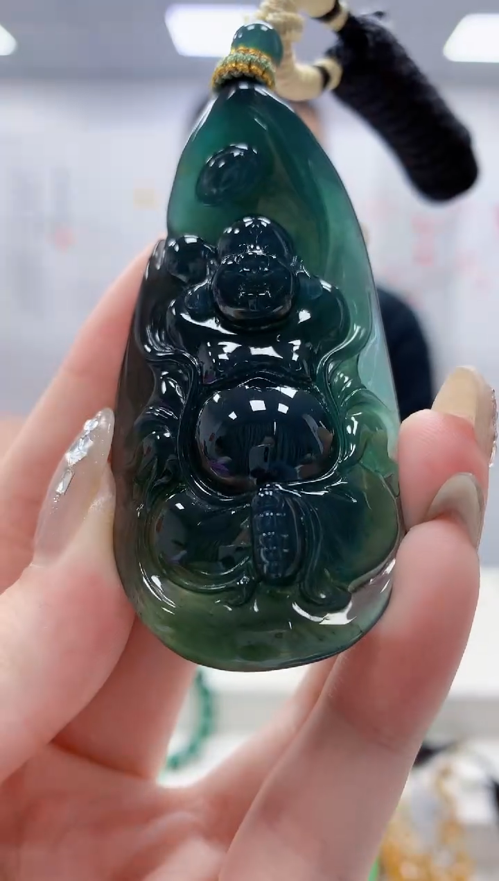未镶嵌定制翡翠4898jw-毛货挂件108
