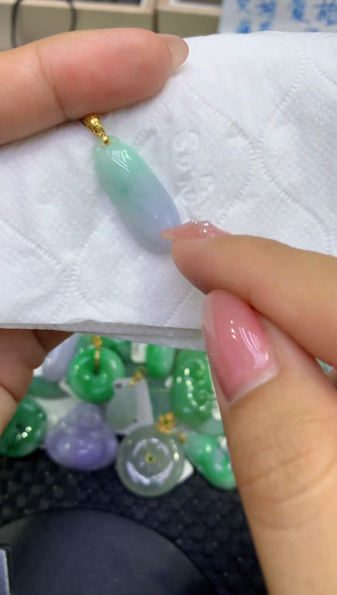 颈饰未镶嵌翡翠天然缅甸A货翡翠