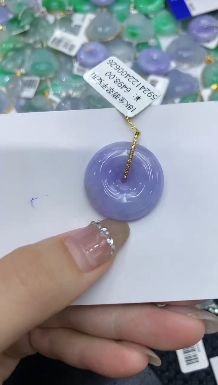 【闪购商品】翡翠颈饰18K金镶嵌222222222