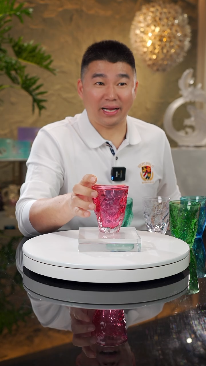 【闪购商品】瓷片设计款金红水杯