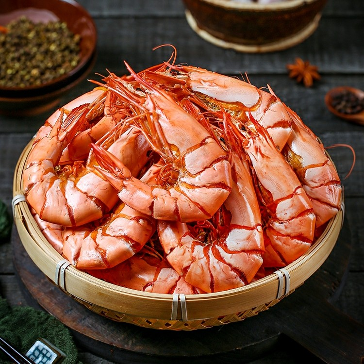 九节虾干开袋即食办公室休闲海鲜零食孕妇小孩可食冷冻保存ZJT商品图