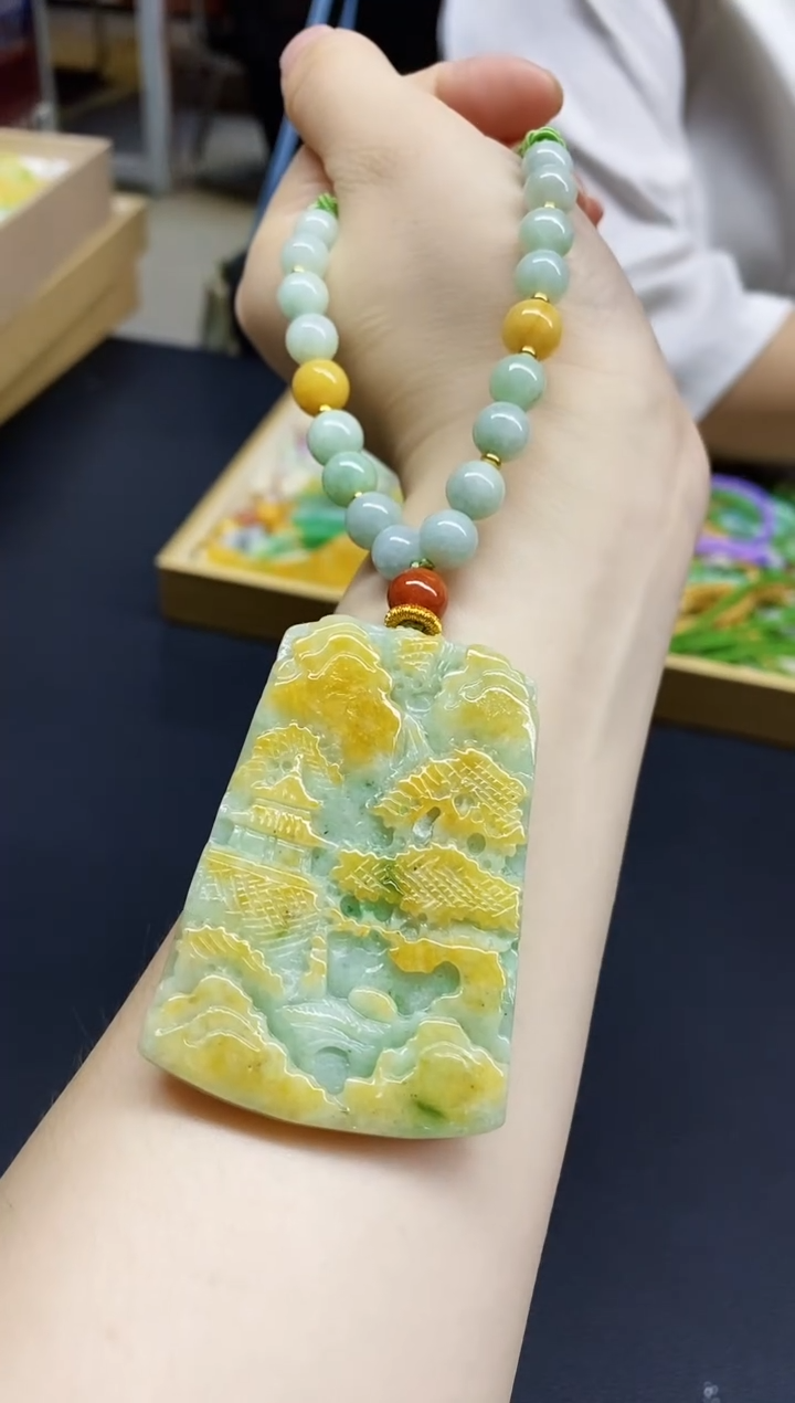 颈饰未镶嵌翡翠翡翠吊坠