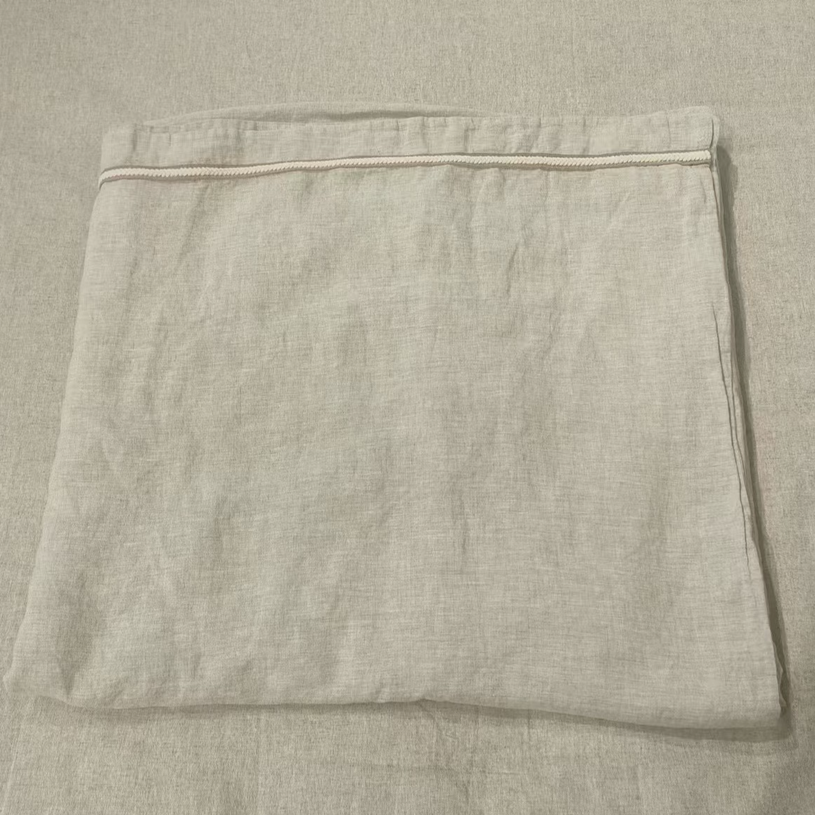 【麻先森-麻本色】汉麻吸湿透气舒适麦穗宽边简约风麻色四件套