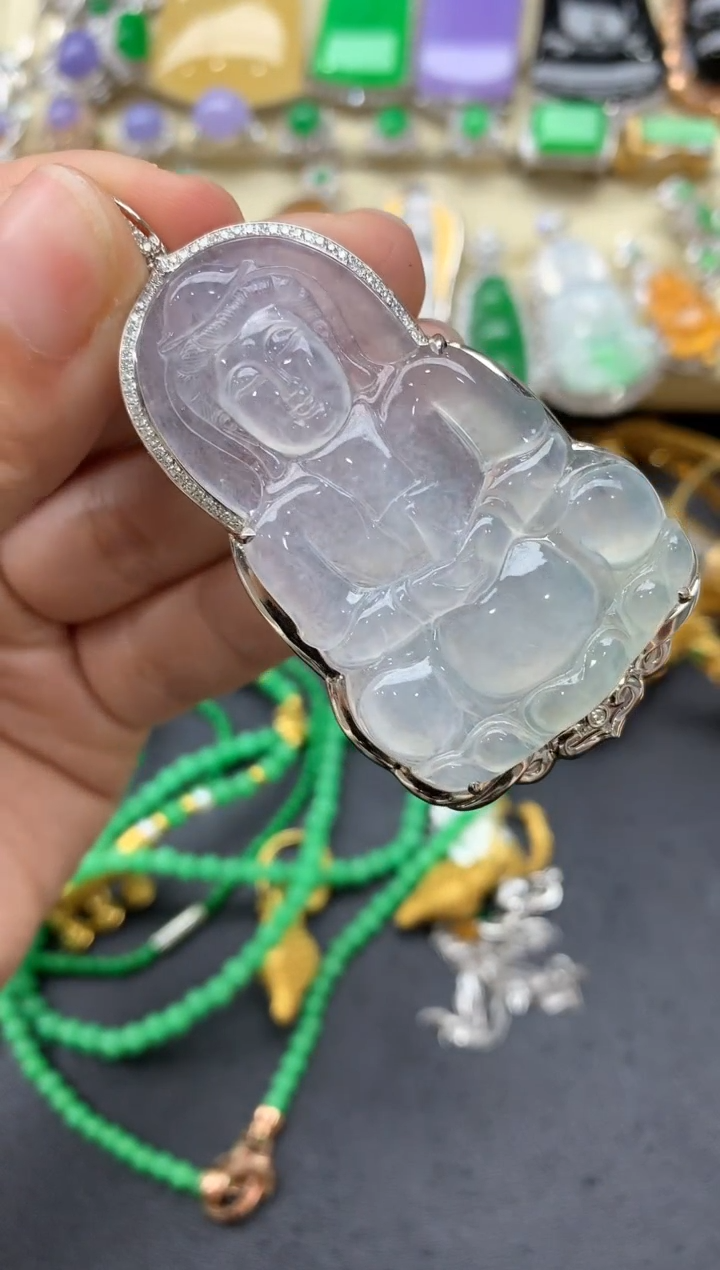 【闪购商品】翡翠颈饰18K金镶嵌577-中国好珍宝
