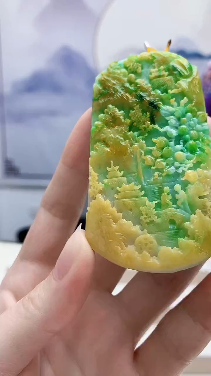 未镶嵌定制翡翠4812ry-毛货挂件45