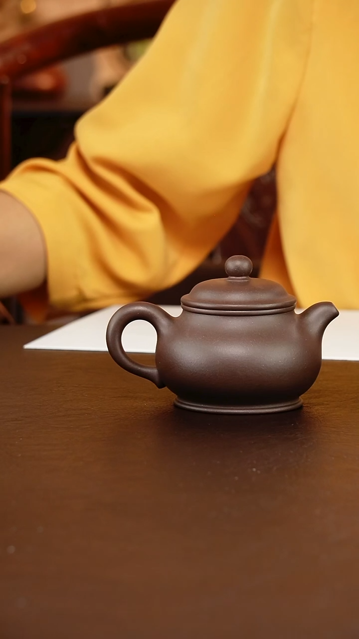 茶壶紫砂愿底槽青170毫升微瑕