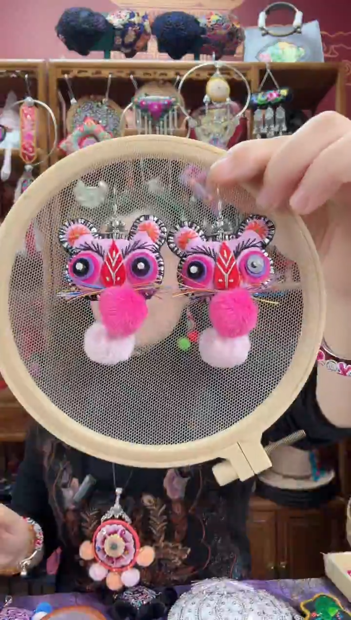 刺绣耳环11甜甜家