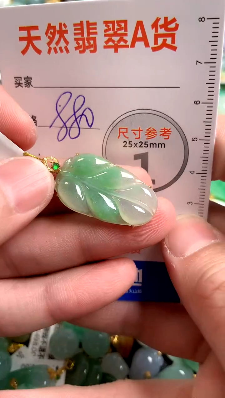 【闪购商品】翡翠颈饰18K金镶嵌0799362807