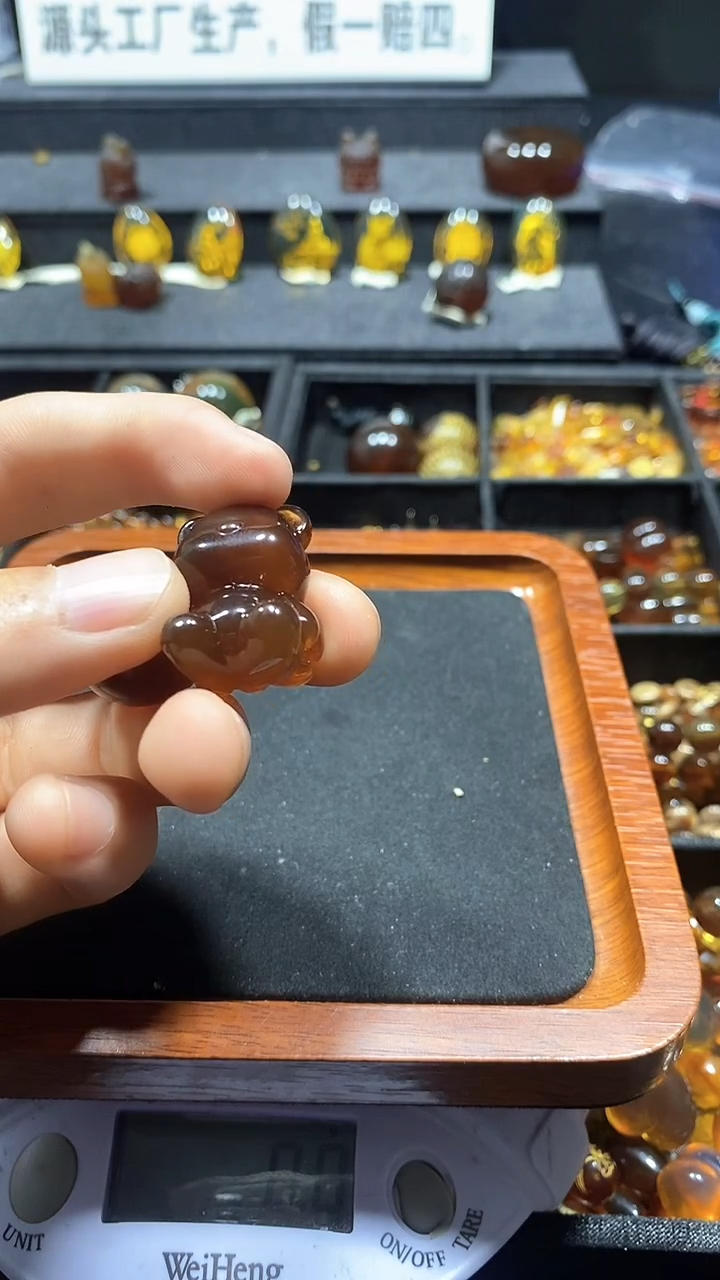 琥珀颈饰未镶嵌小****?天然缅甸琥珀手串