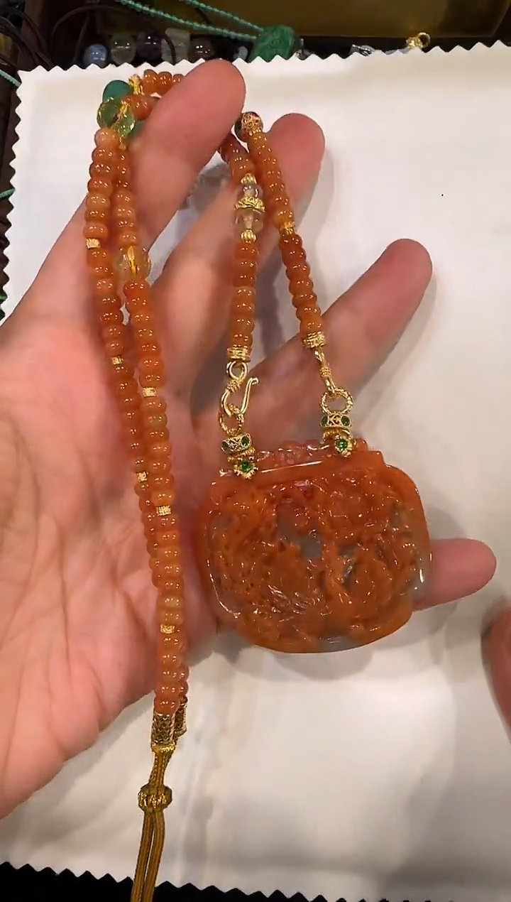 颈饰未镶嵌翡翠国风