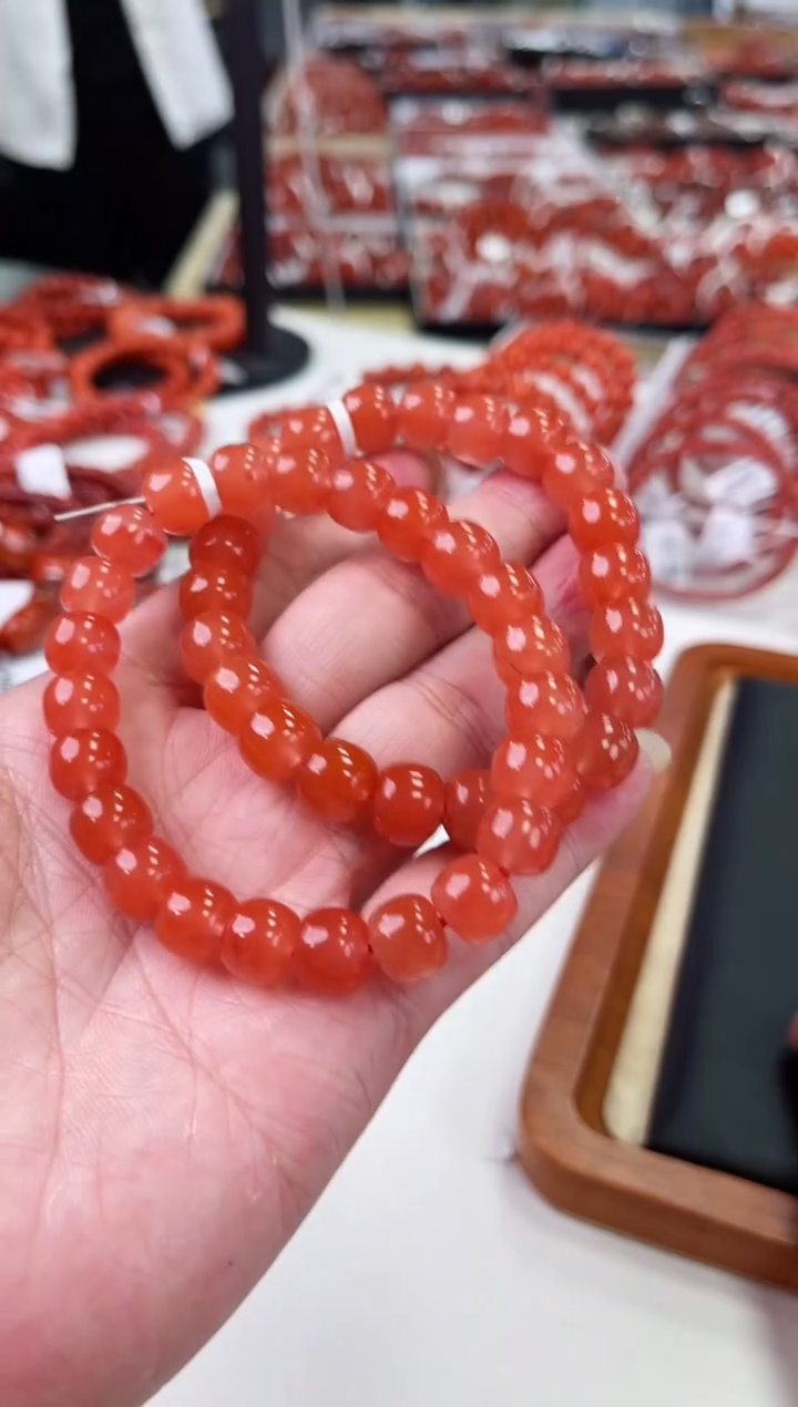 【闪购商品】南红玛瑙冰红老型手串10+未镶嵌（多样式发其一）