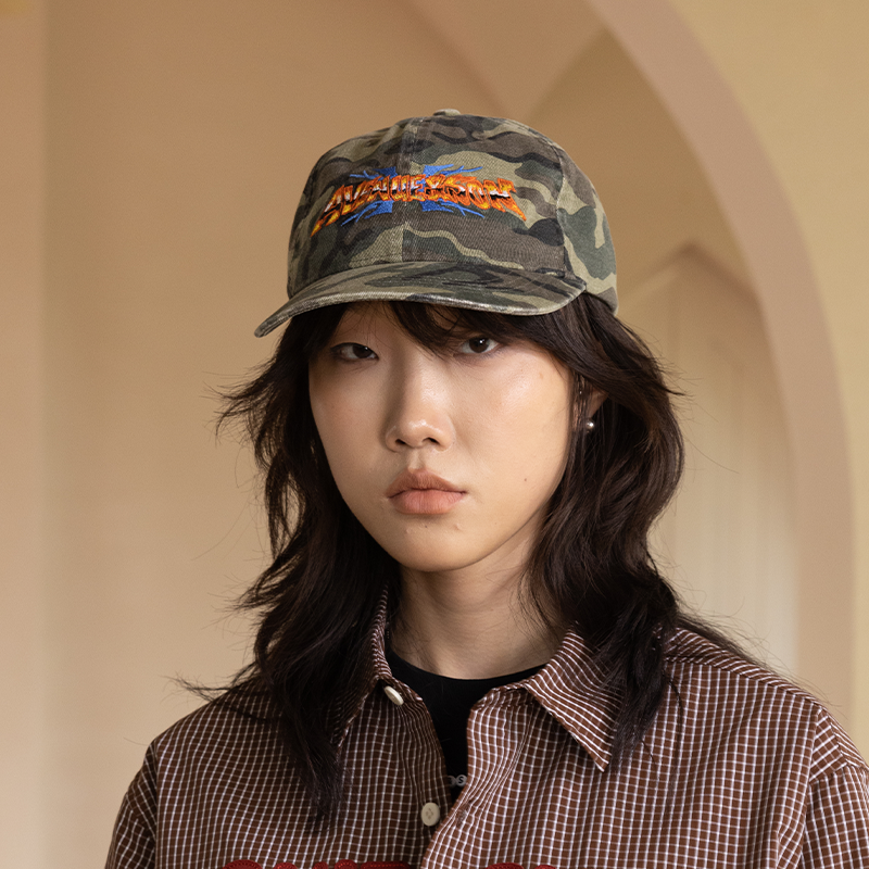 AVENUESON大道之子2025三色纯棉水洗刺绣复古logo弯檐棒球帽