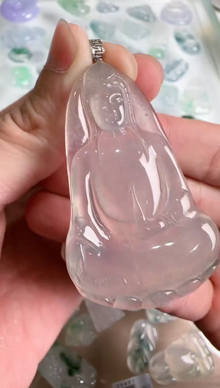 【闪购商品】翡翠吊坠(不含链)18K金镶嵌··