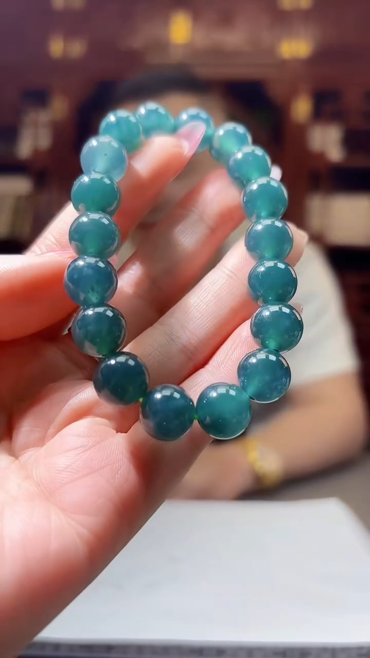 【闪购商品】定制翡翠未镶嵌0214/Y/发其一件/手串