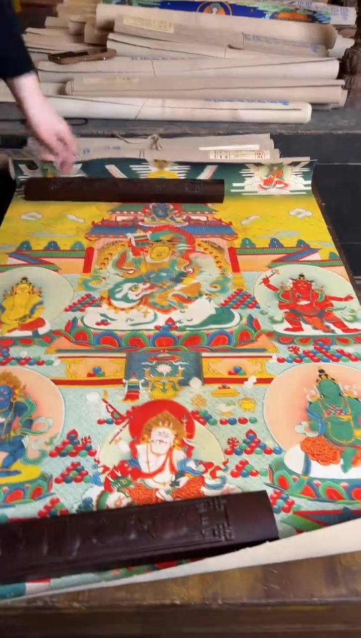 卷轴画手绘唐卡059