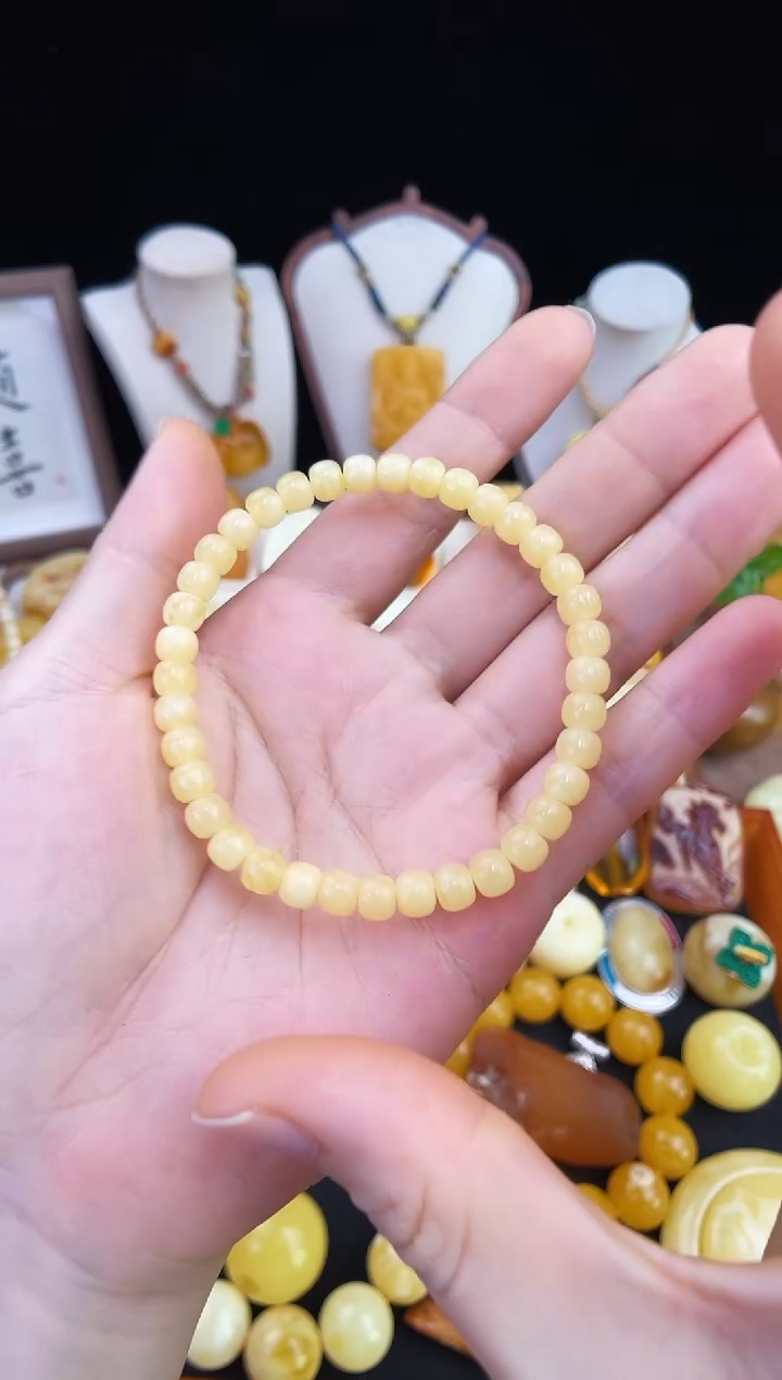 琥珀未镶嵌珠宝奇石柒月