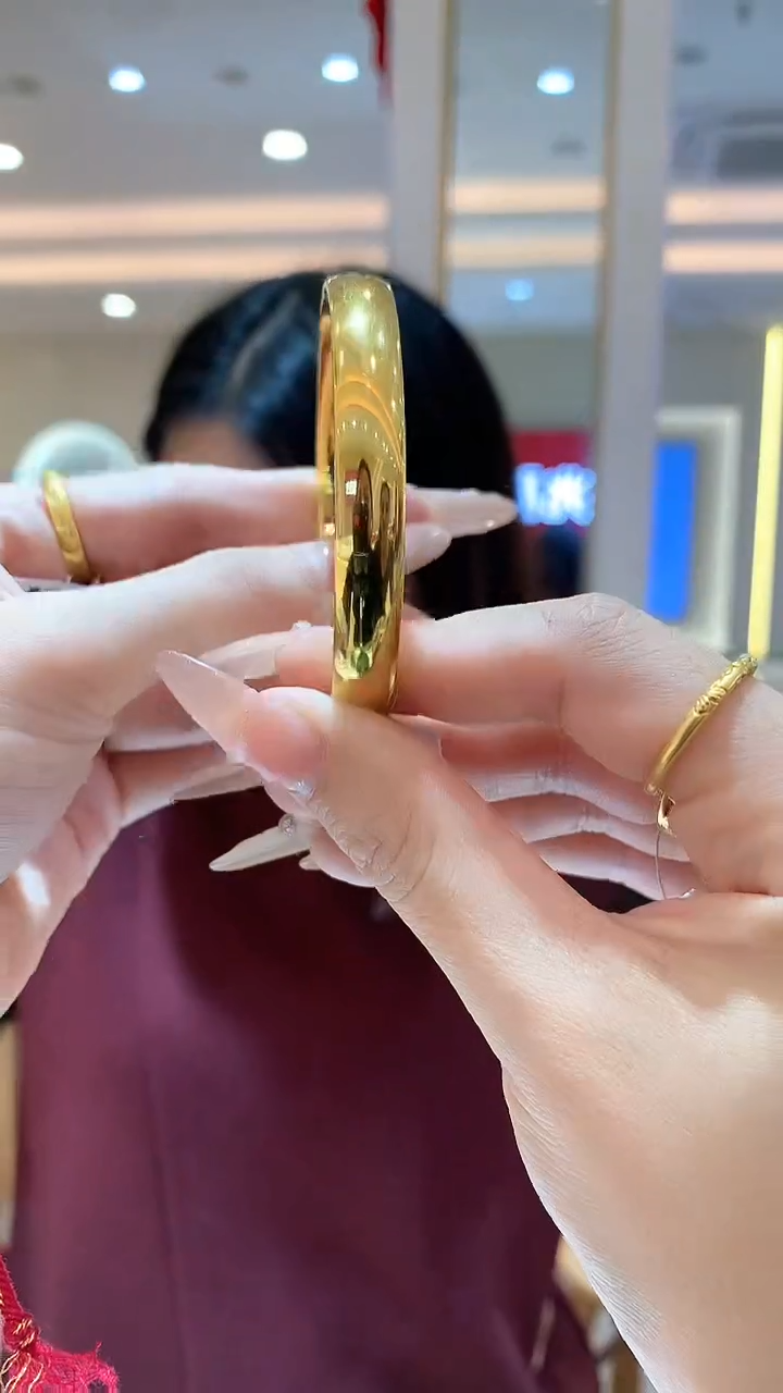 【闪购商品】定制足金手镯56圈手镯