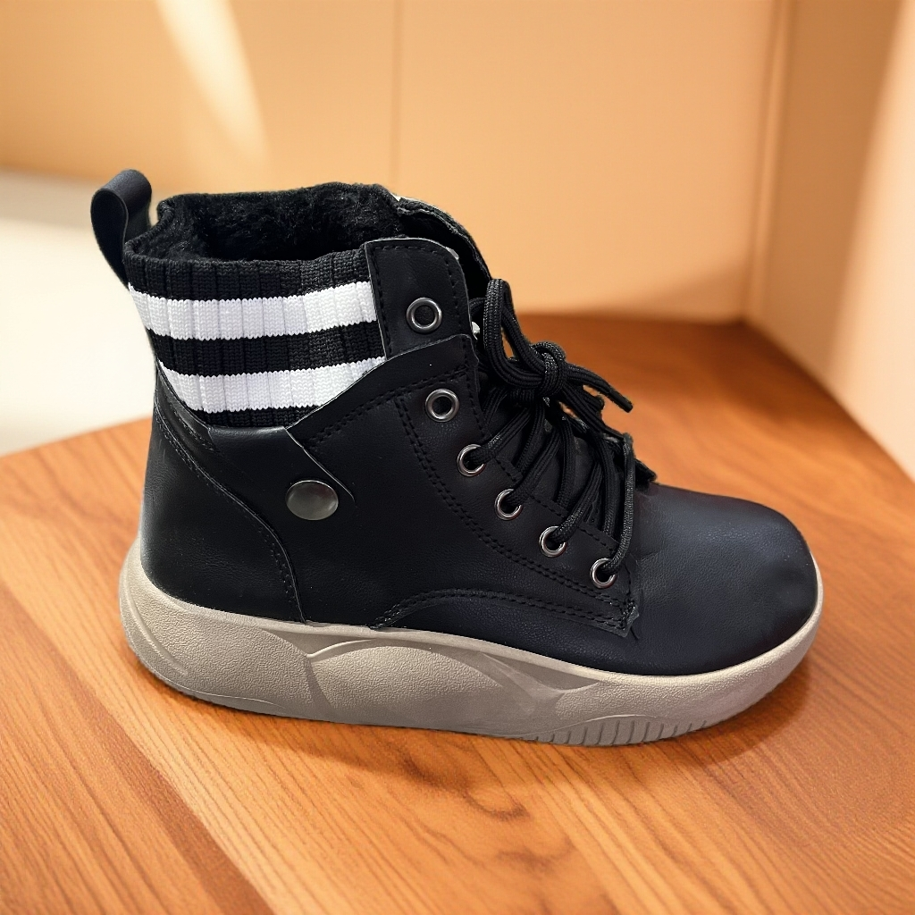 【女生高帮加绒板鞋】秋冬学生休闲小白鞋厚底板鞋加棉加厚782