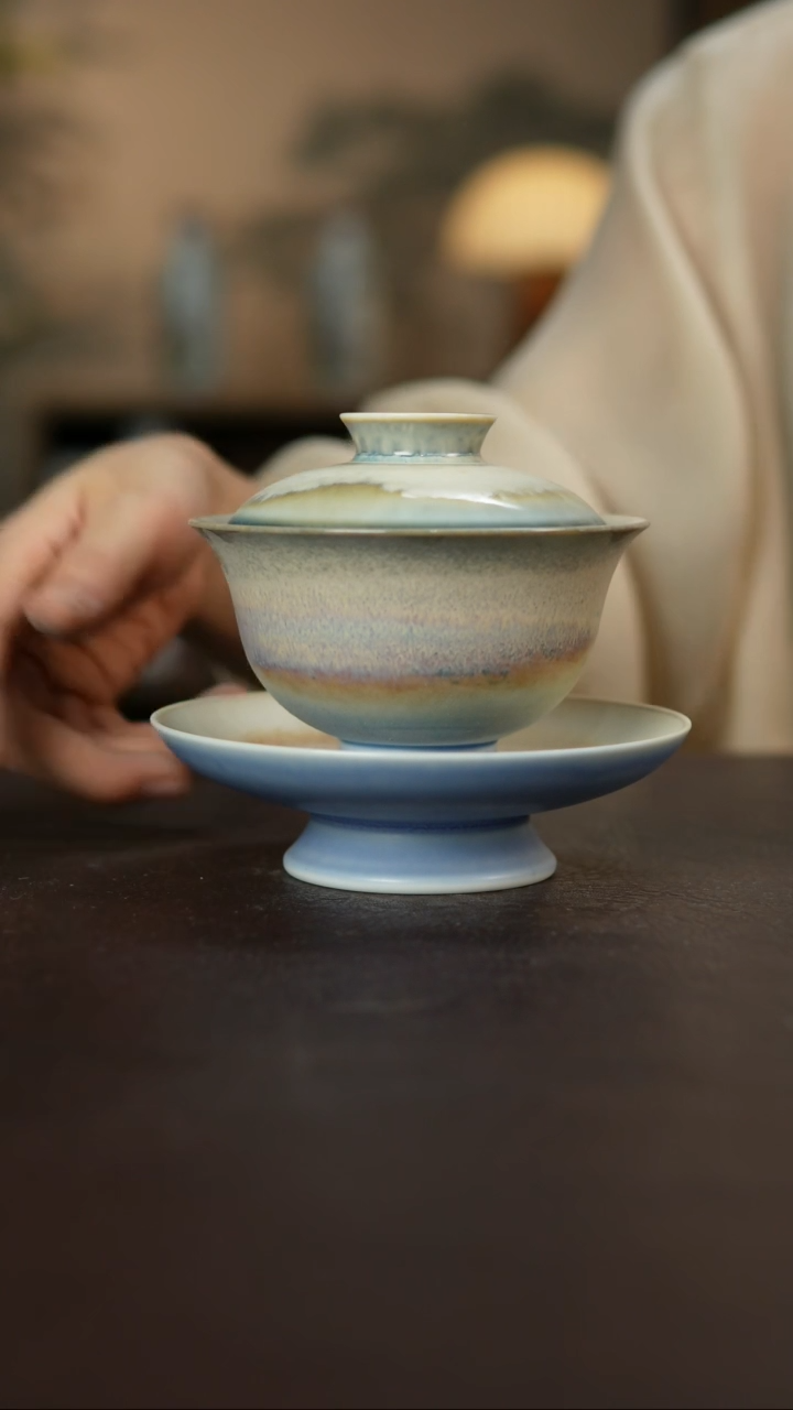 杯景德柴烧手作多人瑕疵