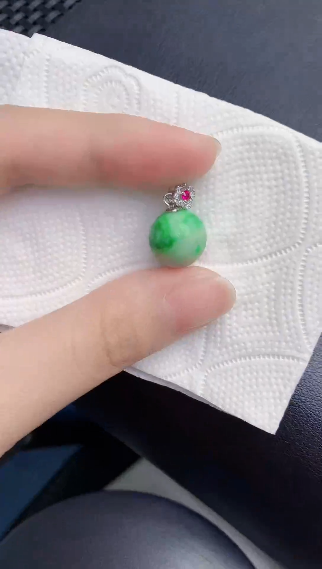 颈饰未镶嵌翡翠天然翡翠缅甸A货