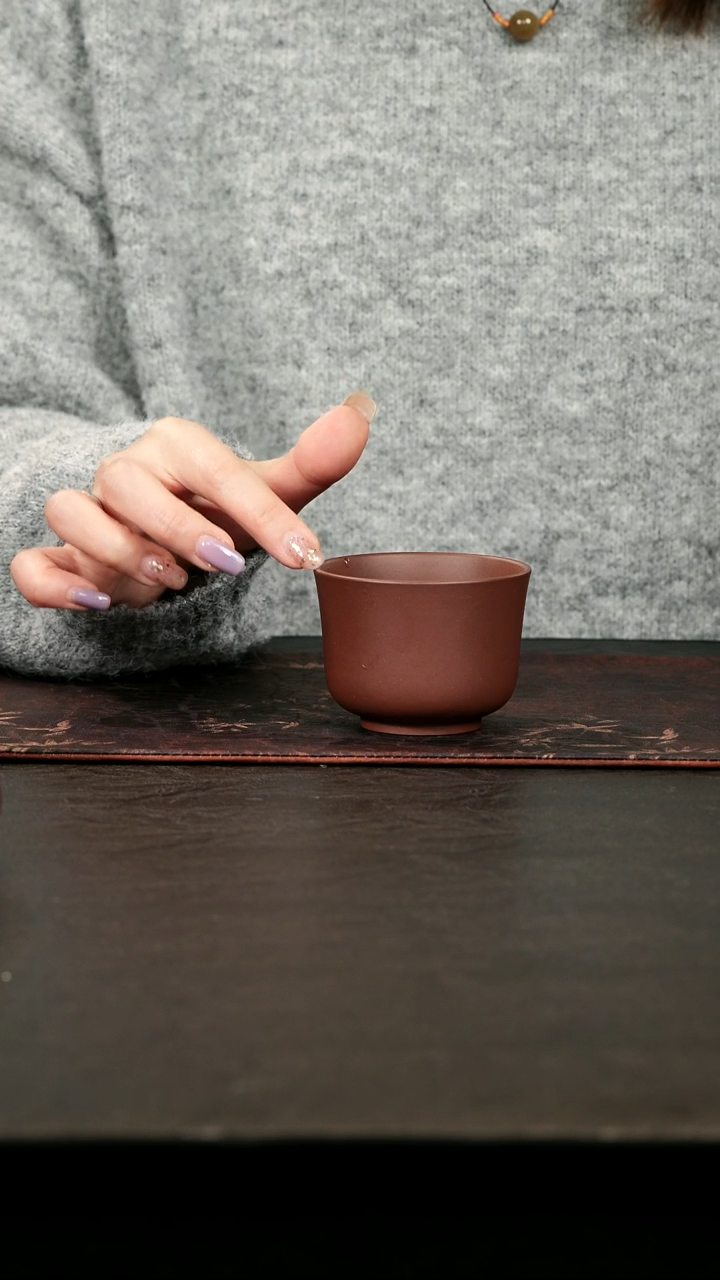 茶壶紫砂紫泥茗香杯100cc