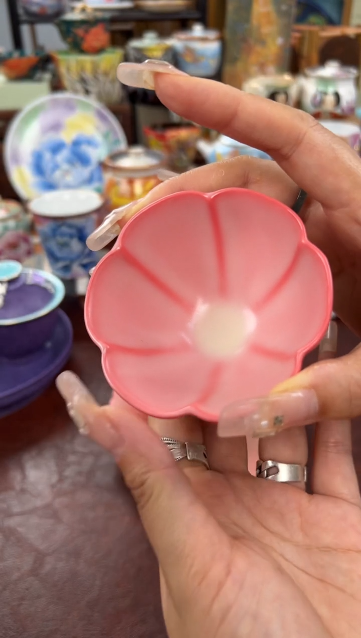 尚盏堂胭脂粉猪油冻梅花杯