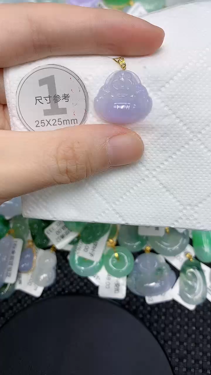 颈饰18K金镶嵌翡翠11111111111