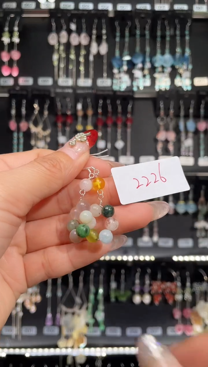 【闪购商品】紫晶耳饰银S925镶嵌喜欢拍