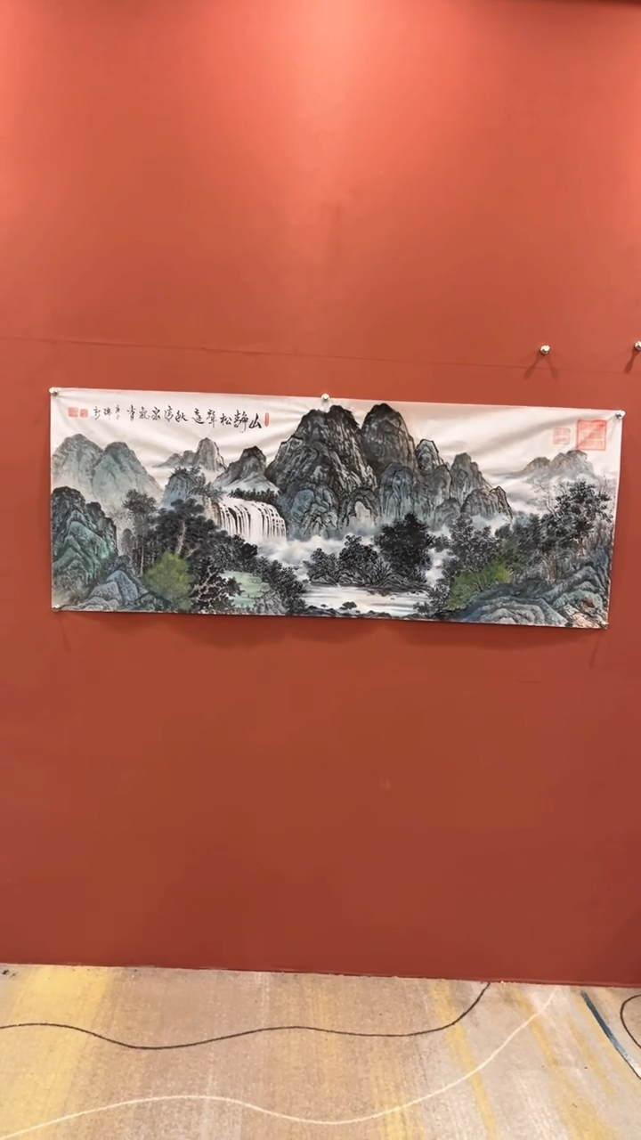 国画谢瑞新老师作品 山静松声远