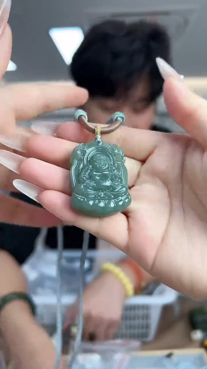 【闪购商品】和田玉且末蓝未镶嵌吊坠-1453