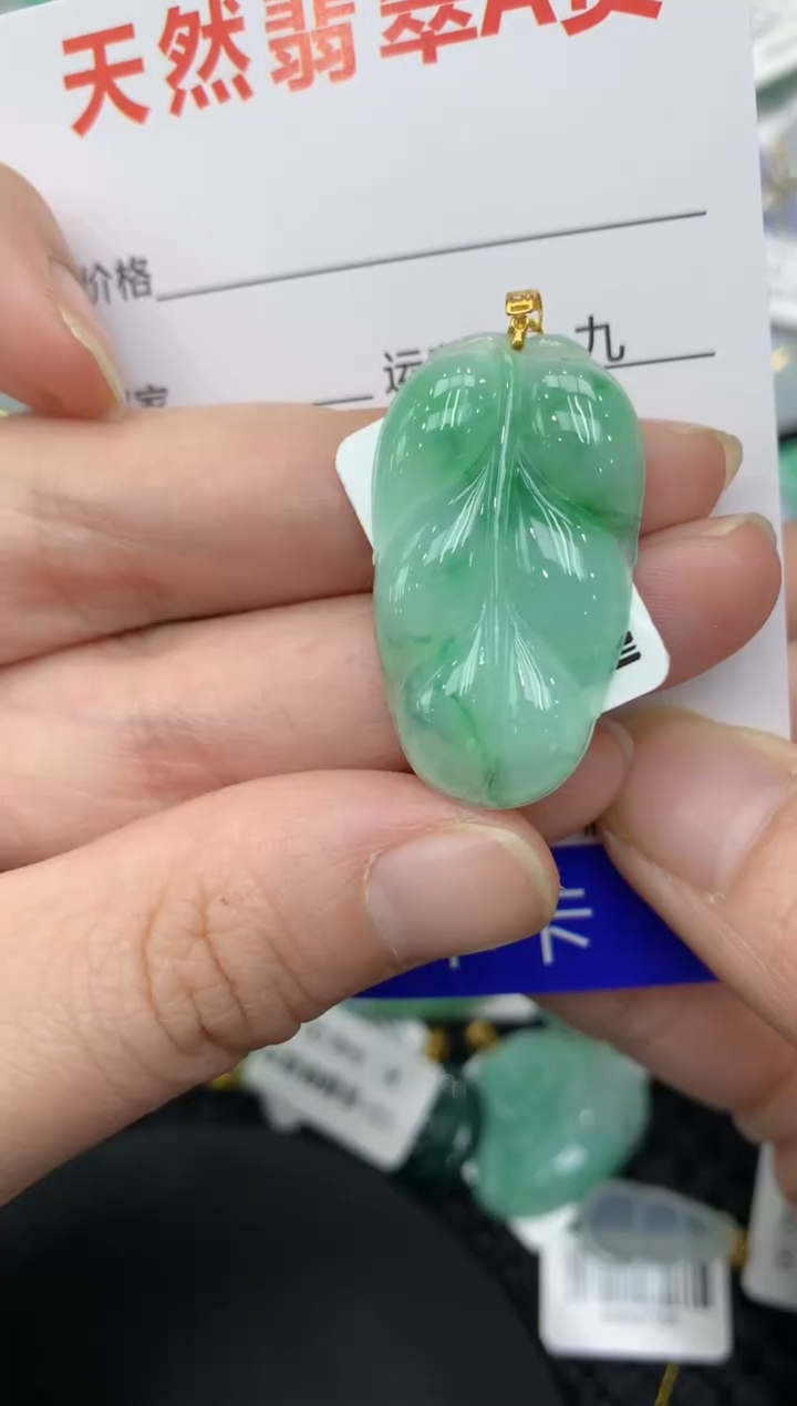 【闪购商品】翡翠颈饰18K金镶嵌11111111