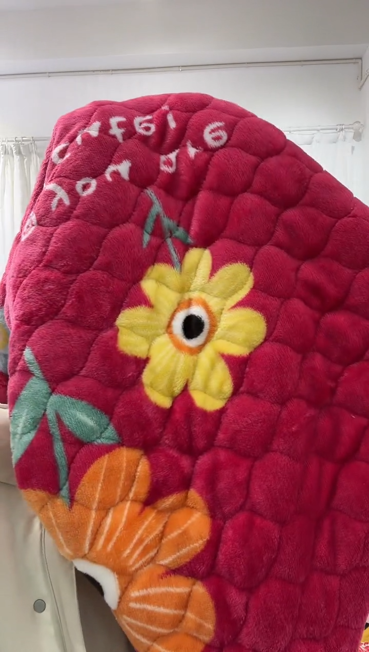 棉180*180纯棉绒床盖126号微瑕