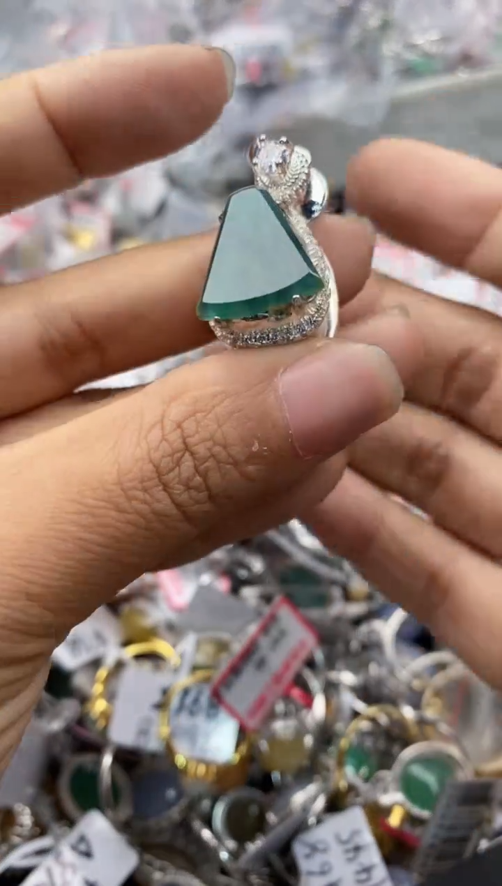 未镶嵌戒指翡翠999----7