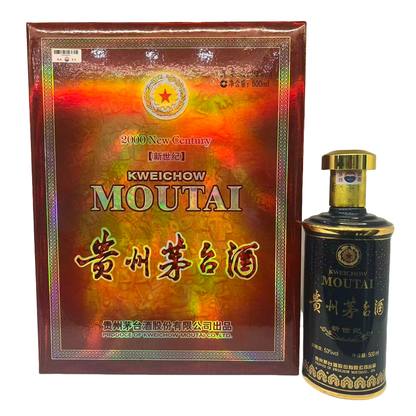 KWEICHOW MOUTAI/贵州茅台新世纪53度500ml53度