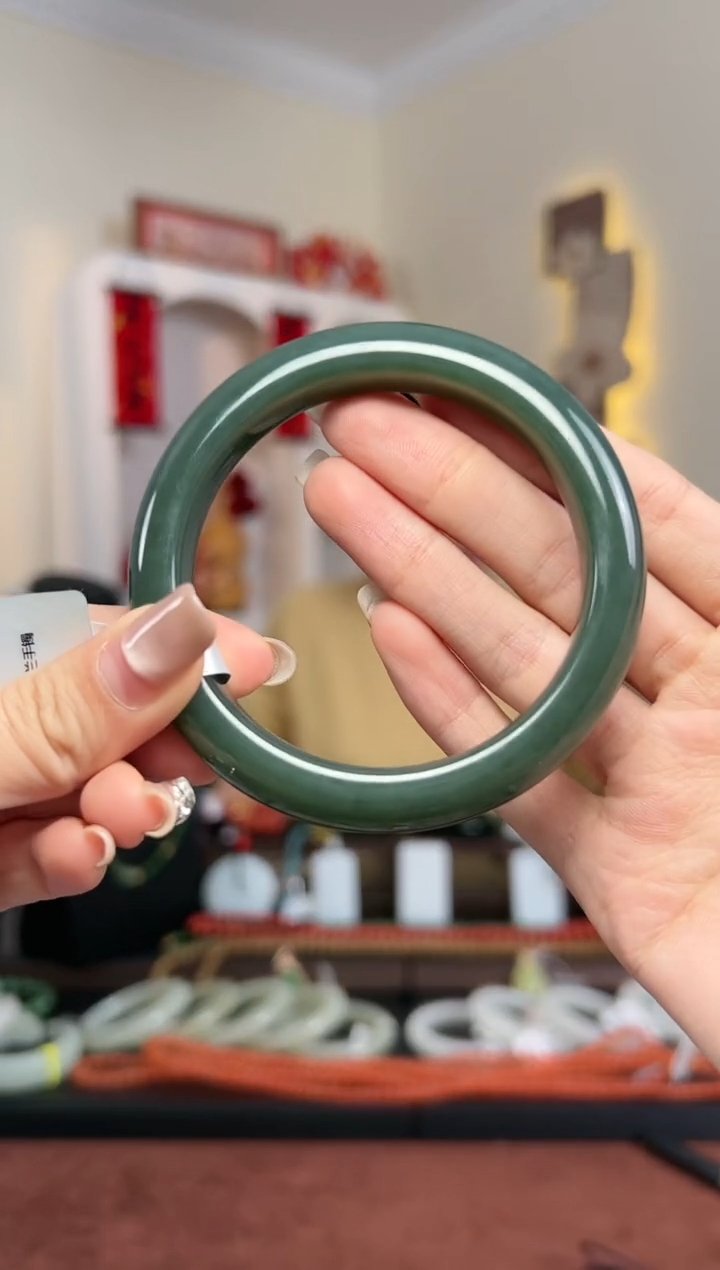 【闪购商品】和田玉手镯未镶嵌S5- 58mm