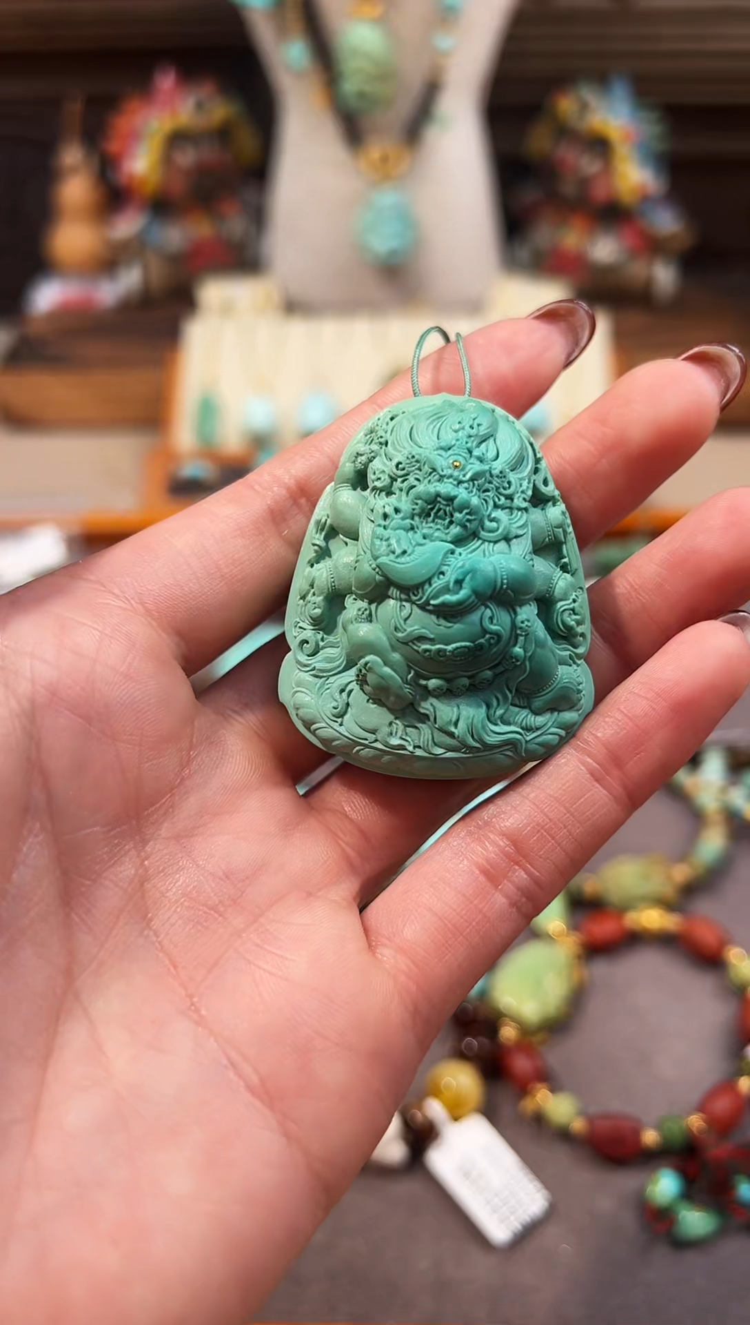 未镶嵌绿松石配饰大黑天