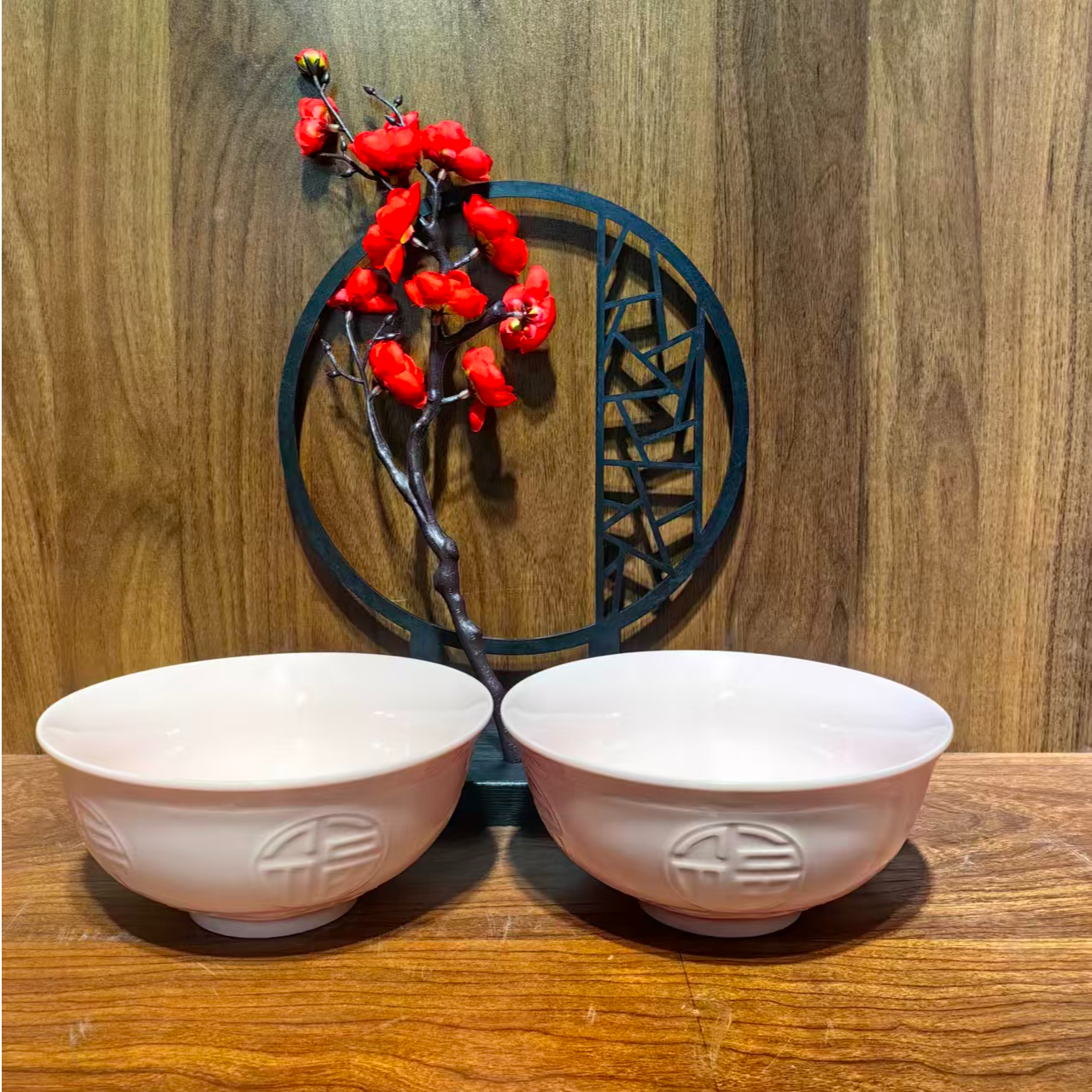 仿古瓷 B015景德镇制陶瓷6.5英寸16厘米碗一对