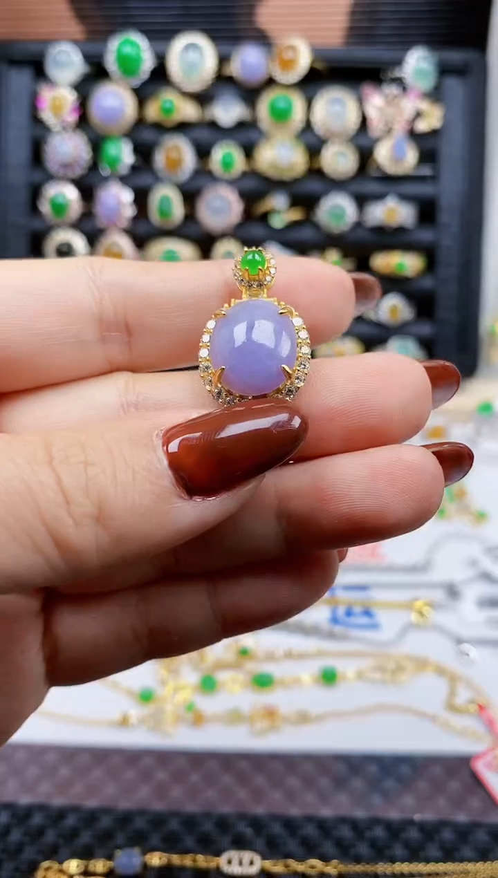 银S925镶嵌戒指翡翠52